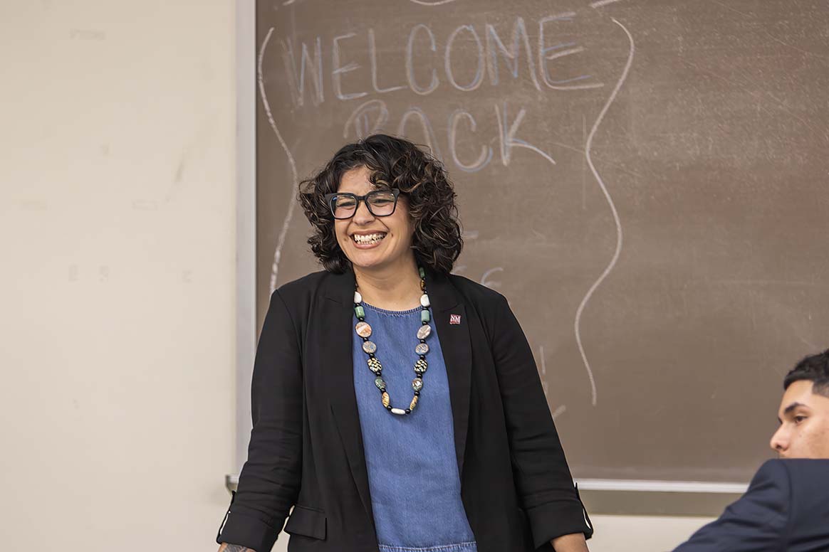 Sarah Silva at the start of her introduction to the democratic class of NMSU introducing her team and the ideas she likes to share. March 4, 2026 