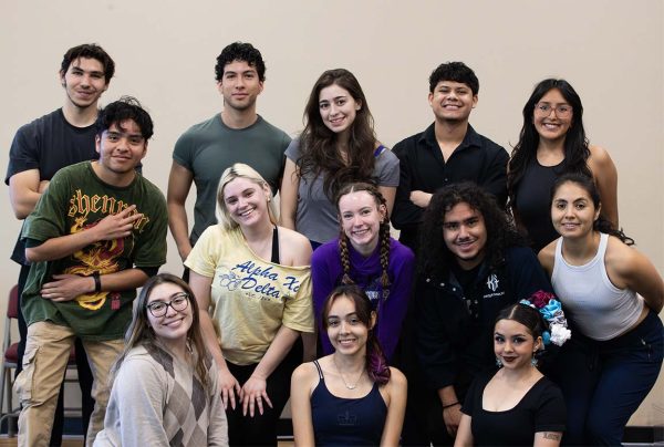 Dance Sport members pose for a group photo after early practice. April 8, 2026.