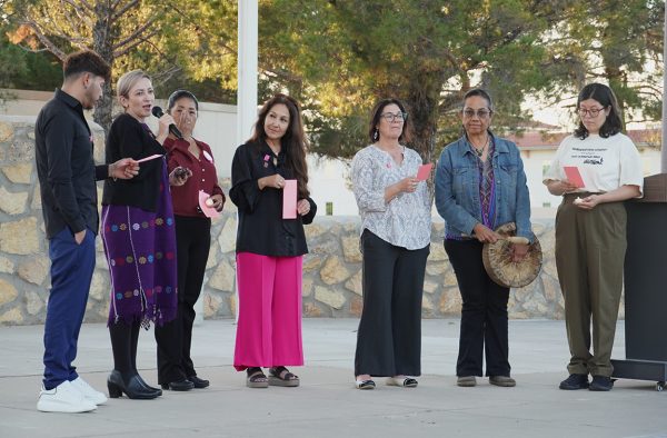Dr. Bejarano, among panelists,organizers, and volunteers joined together to sing “Ni una mas “ song written by Lucha Castro. April 8,2026